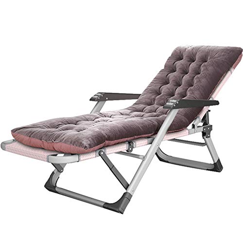 Chaise longue de patio rembourrée zéro gravité contre la fatigue