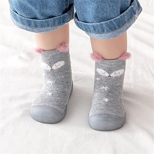 Baby Shoes,Infant Boys Girls Cartoon Socks Shoes Toddler Fleece WarmThe Floor Socks Non Slip Prewalker Girls Shoes2