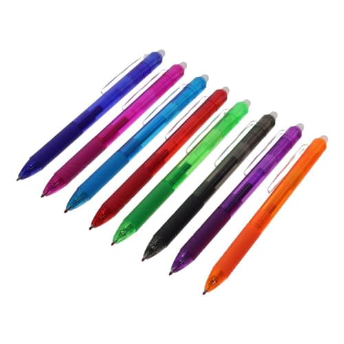 okhobby 8PCS Bolígrafo Gel Retráctil Borrable 0.7mm miniatura 5