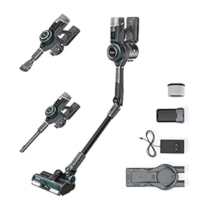 REDKEY F10 Akku Staubsauger, 23000 Pa Hohe Saugleistung Faltbarer Handstaubsauger, 6 in 1 Kabelloser Staubsauger mit LED…