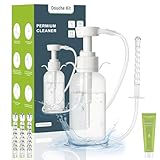 Klistier zur Darmspülung 330ML– Analdusche für Mann und Frauen, Einlauf zur Darmspülung und lubricant, Einlaufgerät Darmreinigung Po Dusche mit Gleitcreme zur Klistier, Anal-Dusche, Verstopfung