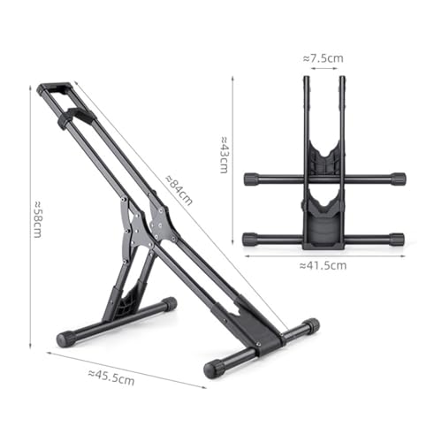 Porte-vélo pliable kowaku compact et robuste en acier noir - 8