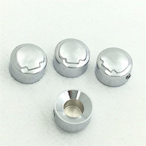 HONGK- Chrome Zombie Skull Engraved Bolts Toppers Caps Compatible with H-D 1986-later XL 2008-2013 XR 1985-1999 Evolution 1340 1999-later Twin Cam models Dyna Softail Road King FLH [B07FJRVY66]