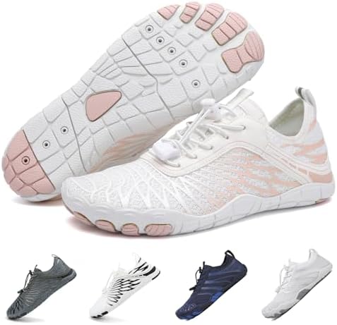 YVIPO Hiking Barefoot Shoes for Women Men Breathable & Non-Slip Athletic Barefoot Wide Toe Water Shoes Lightweight Perfect for Walking,Running,and Swimming