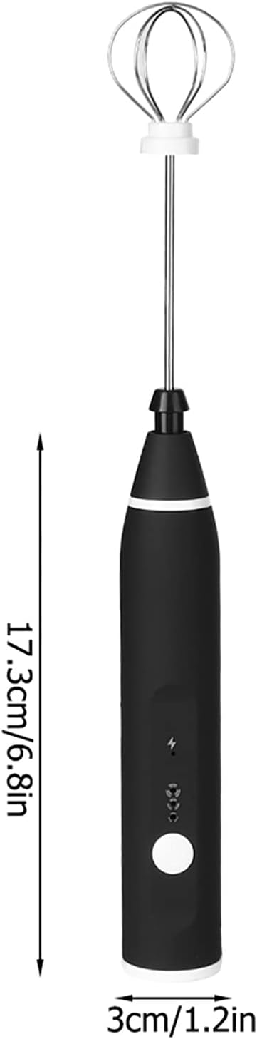 Electric Egg Blender Milk Frother - Automatic Hand Blender with USB Charging, 3 Speed Adjustable Kitchen Tool