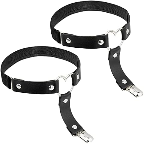 Comius Sharp Corazon gótico Anillo de la Pierna Cover