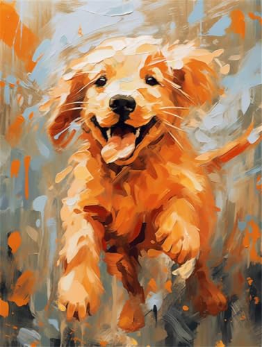 Paint by numbers de perro lienzo para regalos mujer originales y manualidades creativas