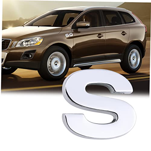 Supvox 4 Stück Zahlenaufkleber Autozubehör Ranger Heckklappe Buchstaben Schwarze Aufkleber Buchstabenaufkleber 3D-Aufkleber Auto-Auto-Emblem-Aufkleber Metallisches Alphabet – Bild 3