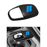 Gear Shift Knob Head Cover Trim for Dodge Charger Accessories 2015-2023 Challenger 2015-2023 2024 Durango 2016-2025 2026 ABS Interior Shell Insert Decoration Protector Gear Shifter Cover (Matte Blue)