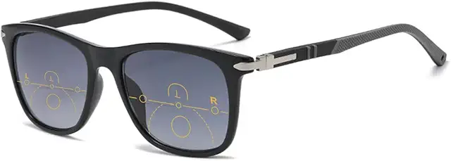 KOOSUFA Progressiva Glasögon: Bifocal Sun Reading Glasses with Blue Light Filter