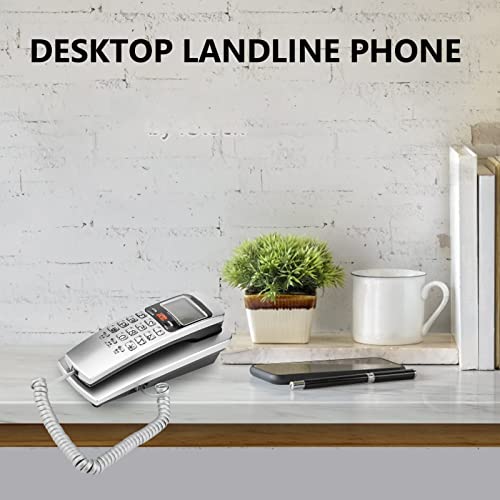 Teléfono con cable para escritorio o pared con ID de llamada DTMF miniatura 3