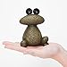 Bits and Pieces - Two Frogs Garden Sculptures for Lawn or Patio - Waterproof Garden Decor Set - Frog Statues Minimalistic Design