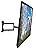 Mount-It! Full Motion TV Wall Mount – 24 Inch Long Extension Arm – Fits 32 to 55 Inch Flat or Curved TVs – VESA 75x75 to 400x400mm – Swivel Tilt Rotate – Heavy-Duty Steel – 77 lbs Capacity