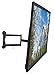 Mount-It! Full Motion TV Wall Mount – 24 Inch Long Extension Arm – Fits 32 to 55 Inch Flat or Curved TVs – VESA 75x75 to 400x400mm – Swivel Tilt Rotate – Heavy-Duty Steel – 77 lbs Capacity