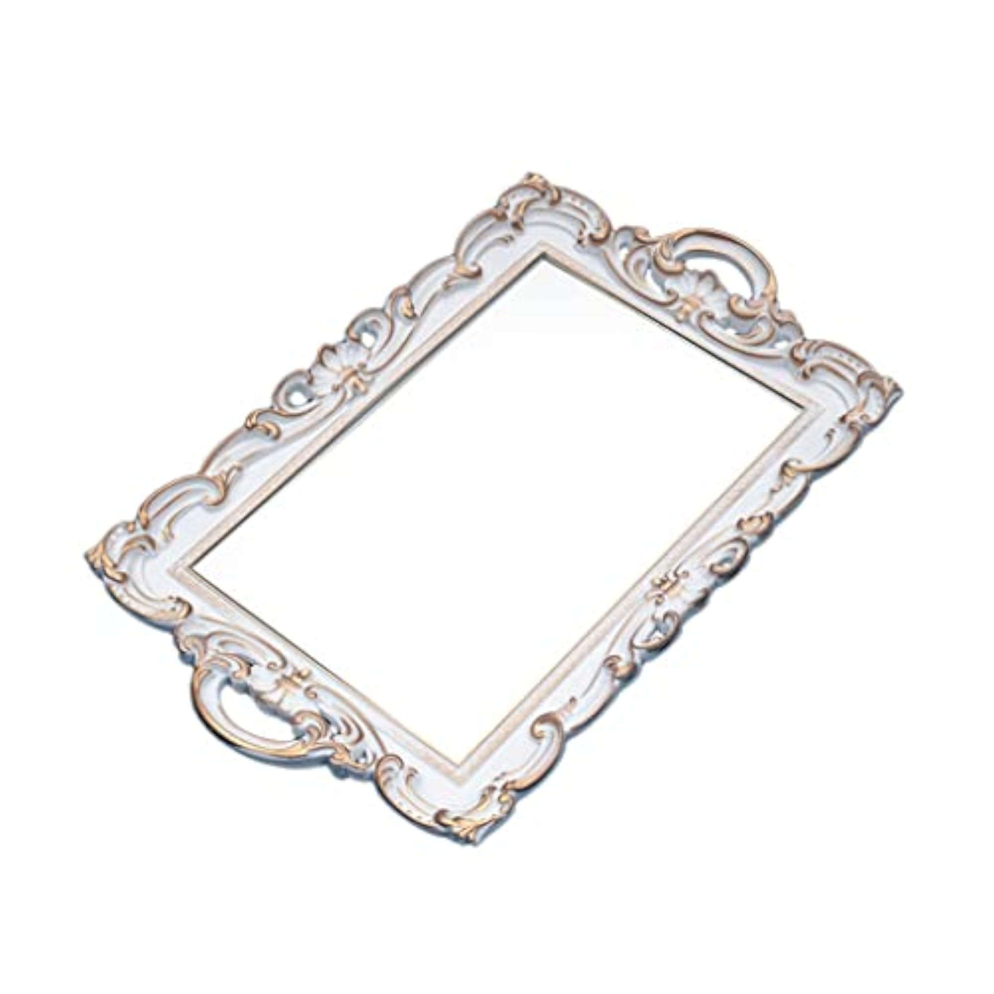 Nordic Retro Mirror Plate Decorative Tray for Home