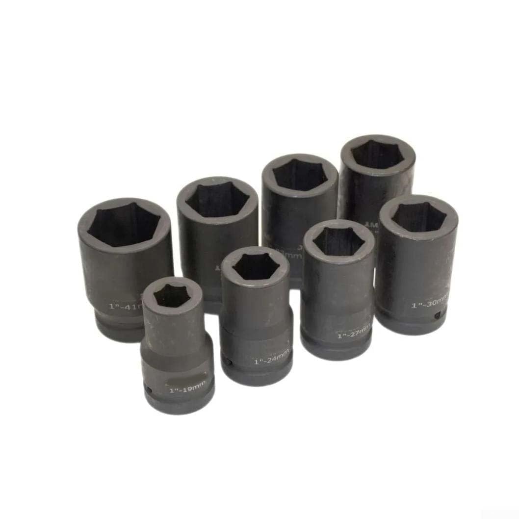 Set di 8 bussole protettive per ruote da 19-41 mm a parete sottile per bussole a impatto per cerchi in lega, kit di strumenti per la rimozione di dadi e capocorda in plastica non si rovinano, con
