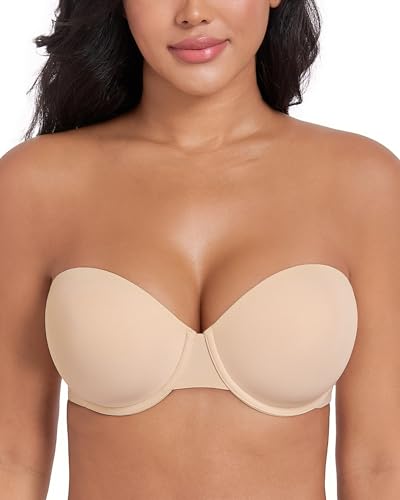 Soutien-Gorge sans Bretelles 85E Anti-Glisse Maintien Poitrine
