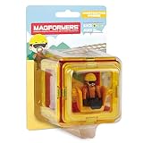 MAGFORMERS Construction Character 6 Pieces Add on, Rainbow Colors, Educational Magnetic Geometric Shapes Tiles Building STEM Toy Set Ages 3+
