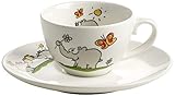 Beste Markenqualität Otto by Ritzenhoff AG OW-0008 Espressotasse mit Untertasse, Kaffeetasse, Ottifanten, Waalkes, Porzellan, 60 ml, Weiß