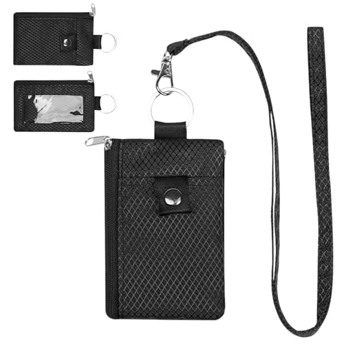 QINGZY Porta-documentos viagem de pescoço com bloqueio RFID, porta-documentos de viagem impermeável, saco para o pescoço organizador de documentos, com cordão, para mulheres, homens