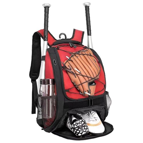 DAFISKY Baseball Bag Softball Backpack - Youth Adult T Ball
