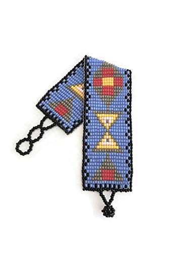 Mayan Arts Handmade Beaded Bracelet, Stacking Bracelets, Friendship, Multi Color Beads, Native American Inspired, Loom (Violet) #TOP15