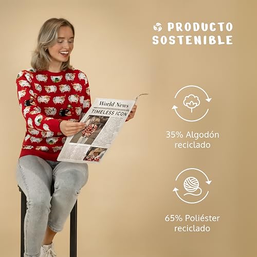 Jersey navideño cómodo y sin picores para niños y adultos JAP 3