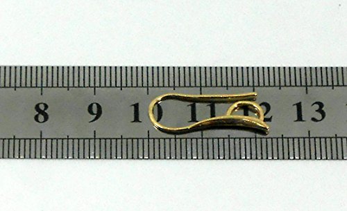 Gold Earring Findings Pure 14K Plated 1 Micron Thickness Ear Wire French Hook 21 X 10 Mm Wholesale Swan Style For Fine Jewelry Making Designer Open Ring (6) #TOP3
