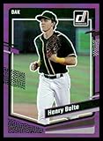 2023 Donruss Holo Purple #140 Henry Bolte NM-MT Oakland A's Baseball Trading Card