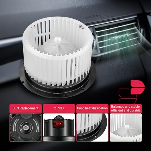 Image of BDFHYK AC Heater Blower Motor Fan 700099 Compatible with 2000-2005 Excursion 1999-2007 F-250 F-350 Super Duty 1999-2003 F-450 F-550 Super Duty,HVAC Blower Motor Assembly Replacement for PM9216
