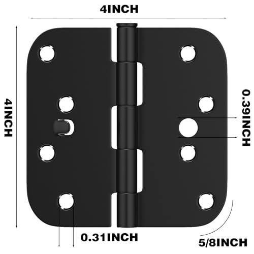 Charnières de sécurité intérieur extérieur réversibles d'angle 10,2 cm - 3