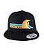 Tasty Waves Classic 6006 Snapback Trucker Baseball Hat Black