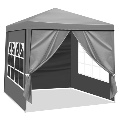 WISLAS 6.5'x6.5' Canopy Tent with 4 Removable Sidewalls...