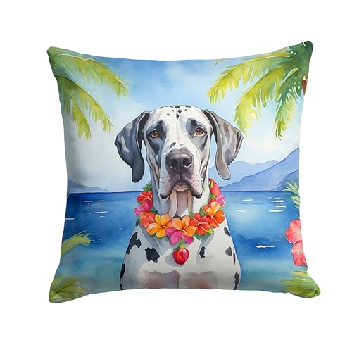 Caroline's Treasures Luau Party Decorative Throw Pillow, 18Hx18W, Dane 6446