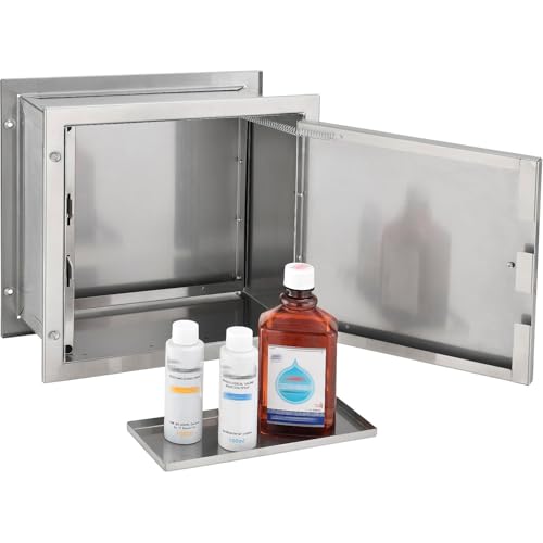 image for Global Industrial Recessed Specimen Pass-Thru Cabinet Dropbox with Sel