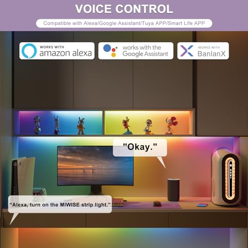 Tira LED Inteligente MIWISE RGB 10 Piezas 32.8ft miniatura 2