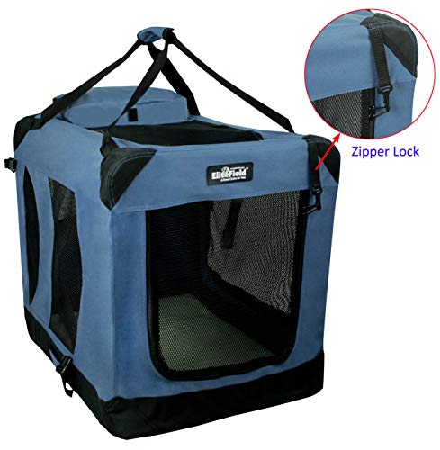 Elitefield 3-Door Soft Folding Dog Crate #TOP1