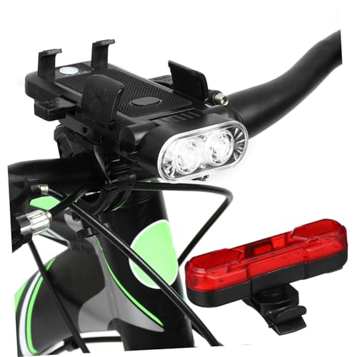 Éclairage vélo 4000mah idéal pour le vélotaf nocturne avec avertisseur