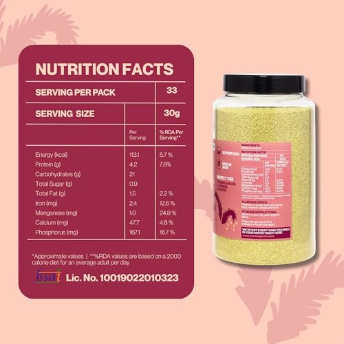 Image of Zama Organics Amaranth Seeds 1Kg Jar | Rich in Fiber & Protein | Keto Friendly | Gluten free, Calcium Rich | No Cholesterol | Rajgira Seed | Best for soups, chapati, salads