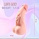 2-in-1 Sexspielzeug für Männer, männlicher Masturbator in Pennis Form, 9-Zoll realistischer Dildo mit penetrierbarem Pee-Loch und Anus, Pocket Pussy mit Bällen und Venen, Rosa