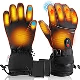 Towwoo Guantes Calefactables Moto Hombre, 6000mAh Calentados Guantes de Esquí...