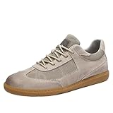 Men Spring Leather Outdoor Non Slip Walking Breathable...