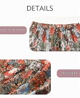 Genfien Rock Damen Lang Elegant Chiffon Röcke mit Futter Elastische Taille – Ansicht 5