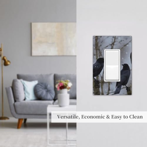 Decorator Wall Plates, 1-Gang Light Switch Covers Standard Size 3'' x 5'' — view 7