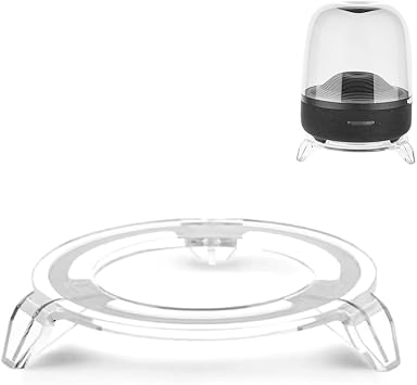 Aura Studio 4 Desktop Speaker Stand,AcrylicTable Desk Stand for Harman Kardon Aura Studio 3/Aura Studio 4 Speaker White