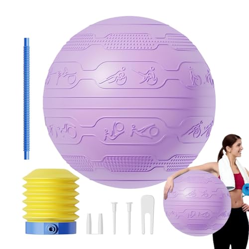 Pelota de fitness antideslizante para aliviar el dolor lumbar y estirar la espalda