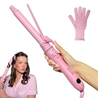 Mermade Hair Spin Automatic Curler, 25 mm Size, Pink