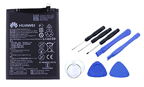 Batería para Huawei P30 Lite - Batería de repuesto de ion de litio con 3340 mAh - Accesorios originales Huawei con juego de herramientas Cover