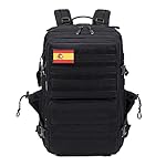 Delgeo Mochila Tactica 45L Militar,Gran Capacidad ...: Gran capacidad de 45 litros: mochila militar táctica que mide 45 cm x 30 cm x 20 cm y una capacidad razonable de 45 litros puede acomodar todo su equipo esencial. Los compartimentos de almacenamiento internos de múltiples capas grandes pueden acomoda...