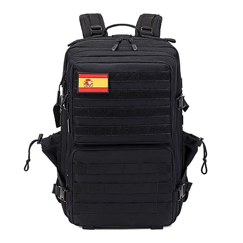 Delgeo Mochila Tactica 45L Militar,Gran Capacidad 45 * 30 * 20cm Mochila,Plegable Impermeable Mochila Para Montañismo,Senderismo,Camping y Viajes
